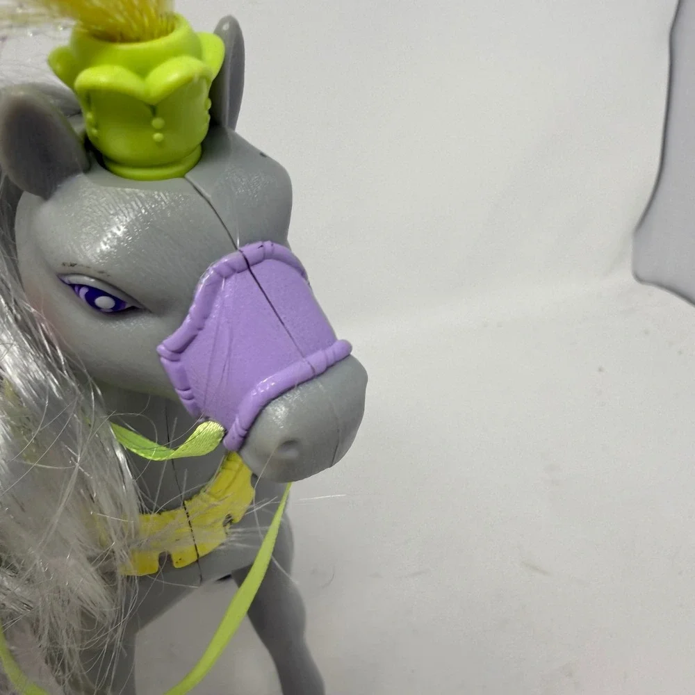 VTG Fisher Price Loving Family Toy Lot Tan Grey Horses with Accessories